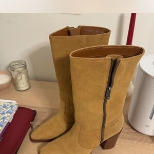 Tan Suede Women's Boots